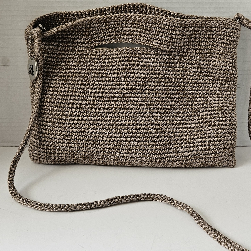 The Sak Linden Crochet Lotus Convertible‎ Crossbody Bag - Picture 3 of 8
